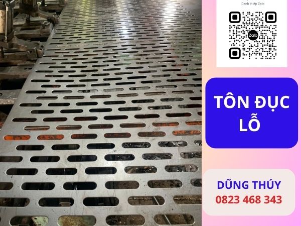 tôn đục lỗ hình ovan